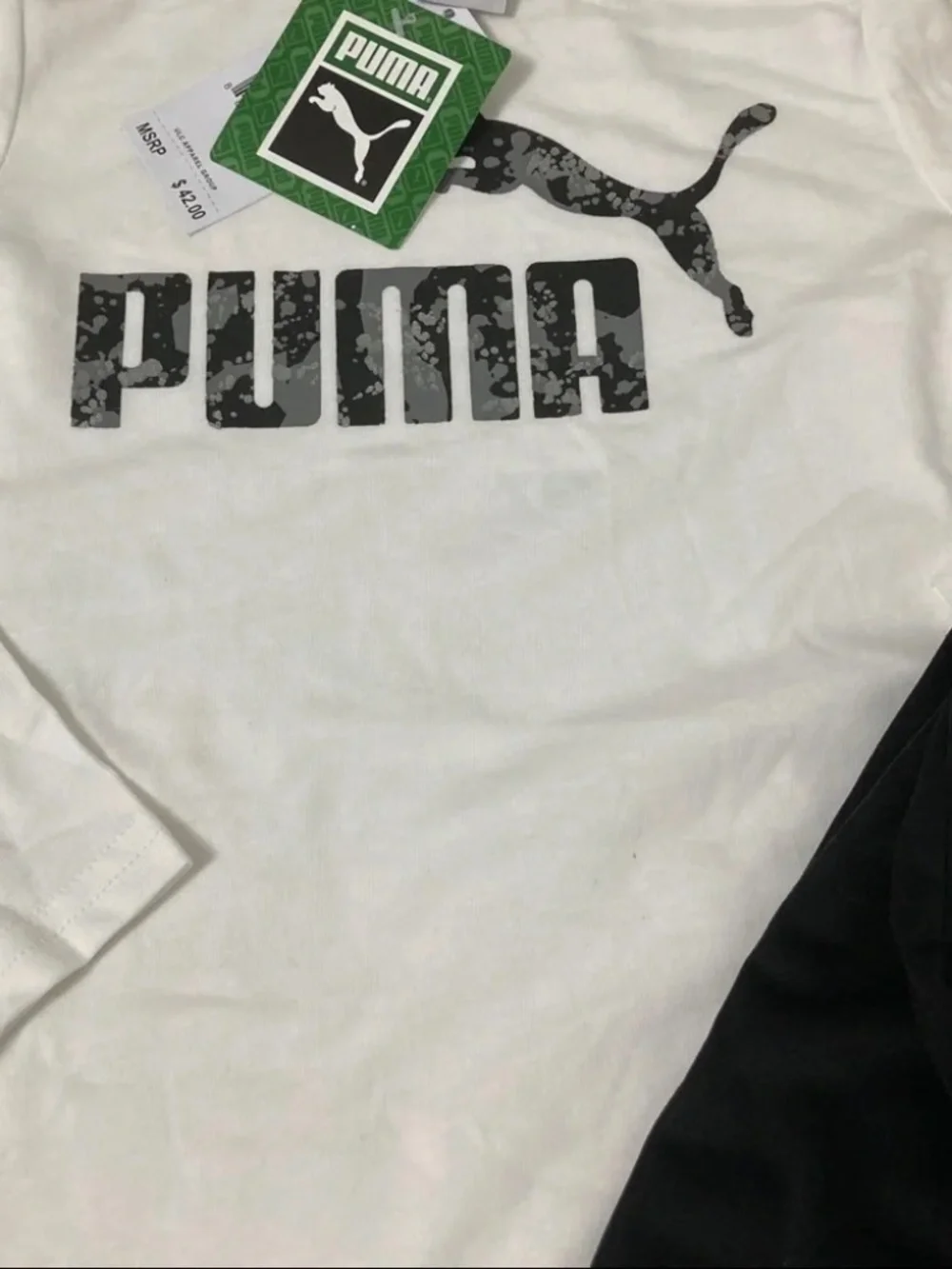 Puma cute 2 pieces white grey black pants set 4015 - Picture 5 of 6